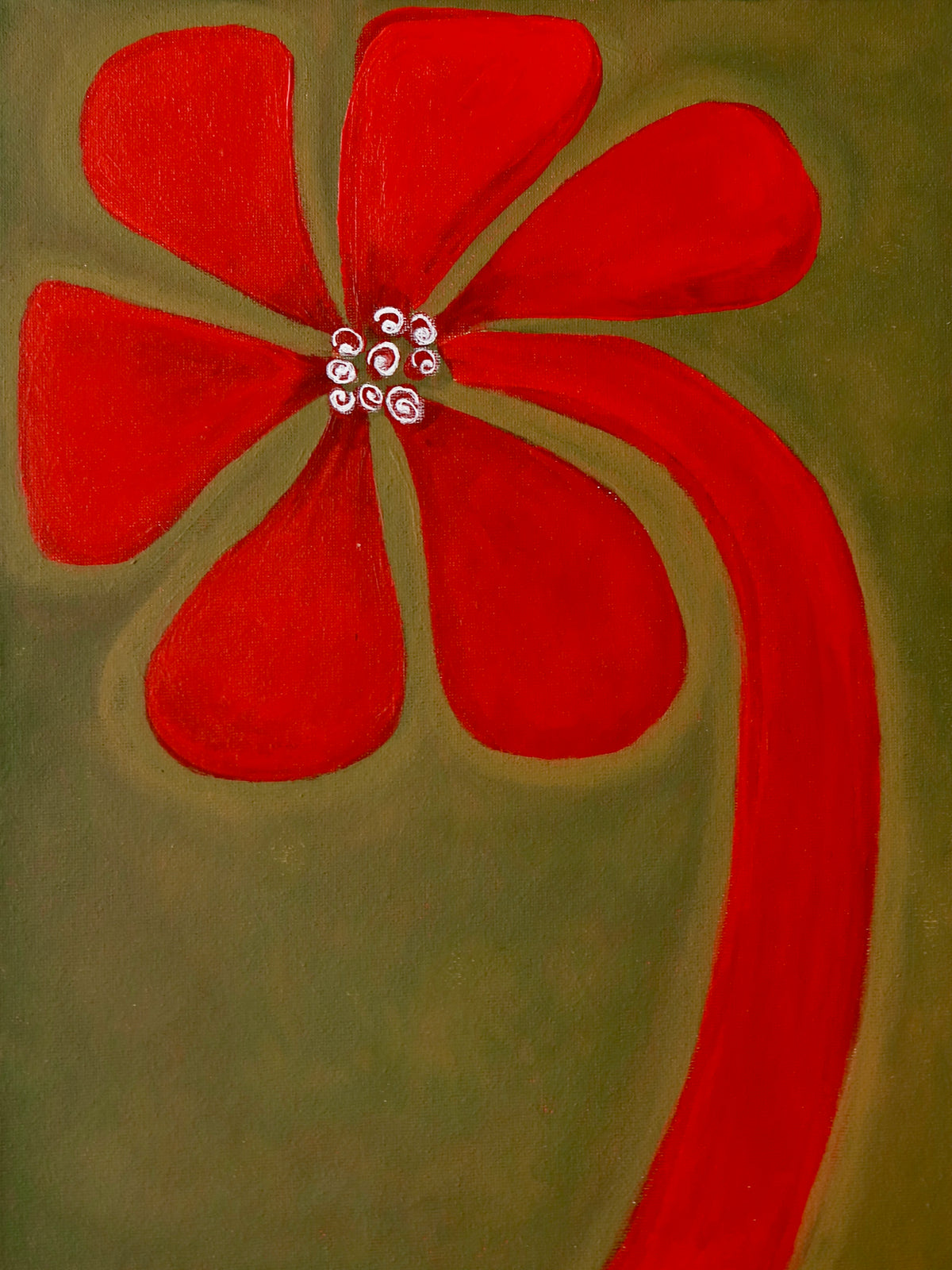 Scarlet Bloom – Original Painting