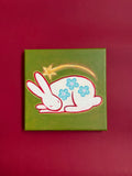 Dreaming Bunny – Mini Original Painting