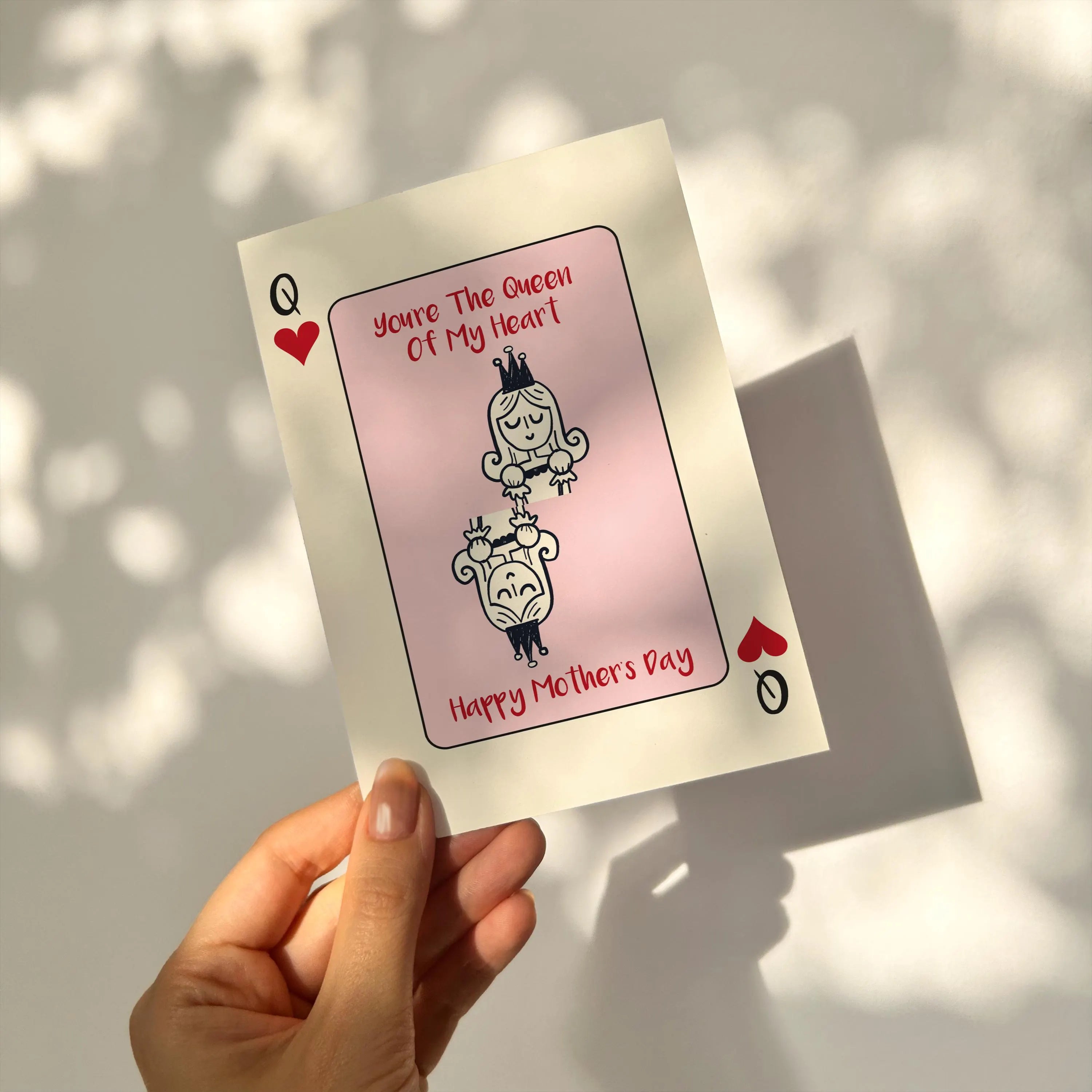 Queen of My Heart Mother's Day Card: Playing Card Design
