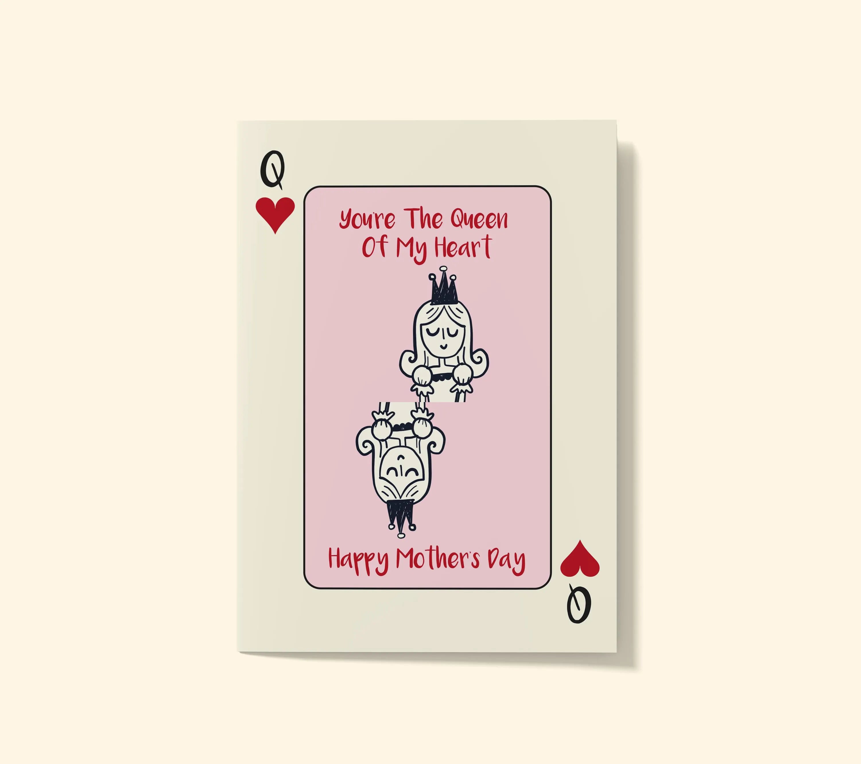Queen of My Heart Mother's Day Card: Playing Card Design
