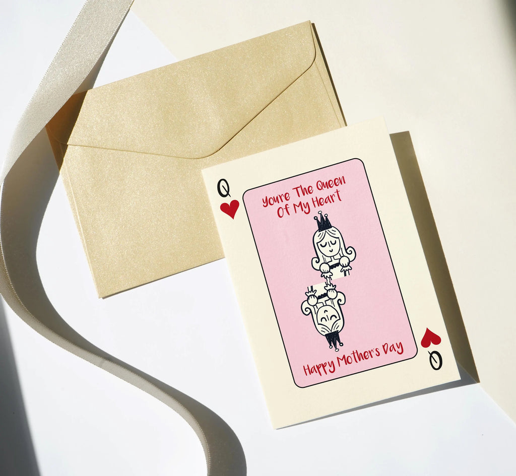 Queen of My Heart Mother's Day Card: Playing Card Design