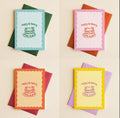 Vibrant Birthday Card Set: Colourful A6 Greeting Cards