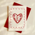 Hand Drawn Valentine's Day Card - Will You be Mine