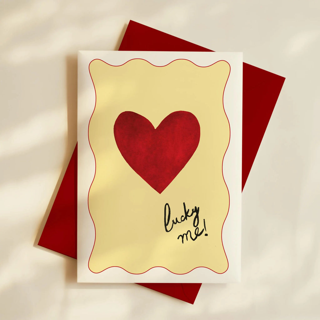 Hand Drawn Valentine's Day Card - Lucky Me