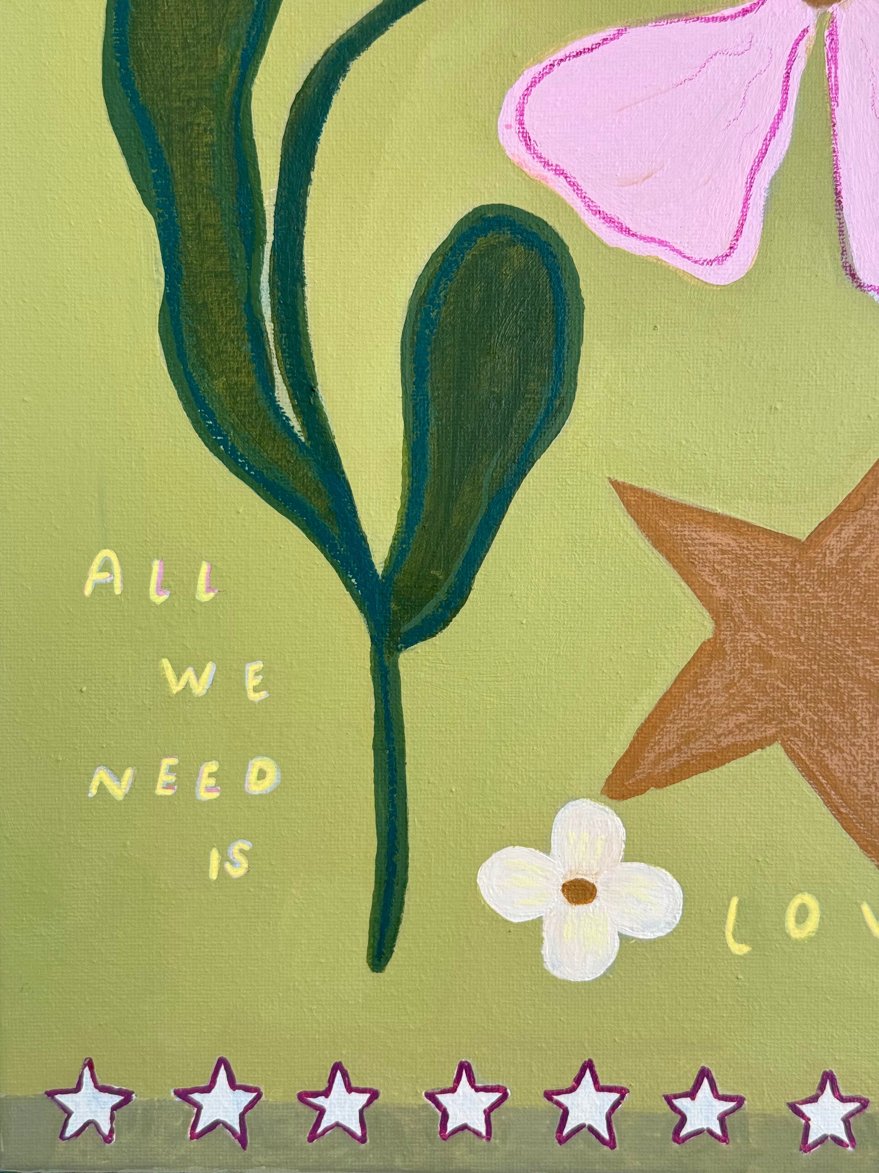 All We Need Is Love - full painting on white background
